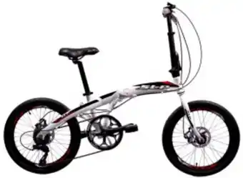 Megatone Bicicleta plegable rodado 20 blanco slp oferta