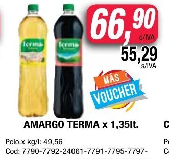Maxiconsumo Terma Amargo x 1,35lt oferta