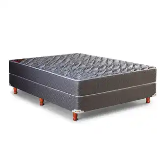 Frávega Sommier y colchón de espuma piero parma 190 x 140 cm oferta