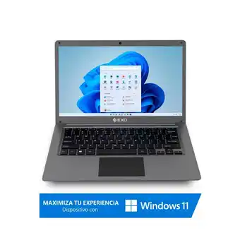Frávega Notebook exo r76 14 intel n4020 4gb ssd 128gb windows 11 oferta