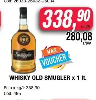 Maxiconsumo Old Smugler Whisky x 1lt oferta