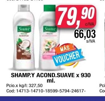 Maxiconsumo Suave Shamp.y Acond. x 930ml oferta