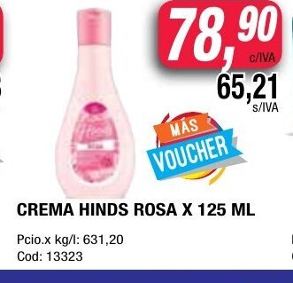 Maxiconsumo Hinds Rosa Crema x 125ml oferta