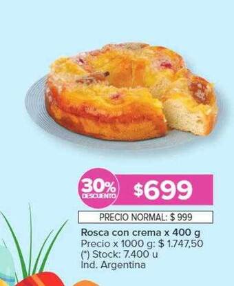 Carrefour Rosca con crema oferta