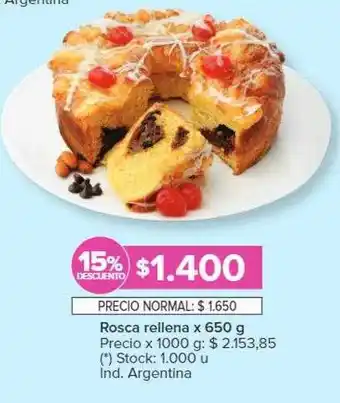 Carrefour Rosca rellena oferta