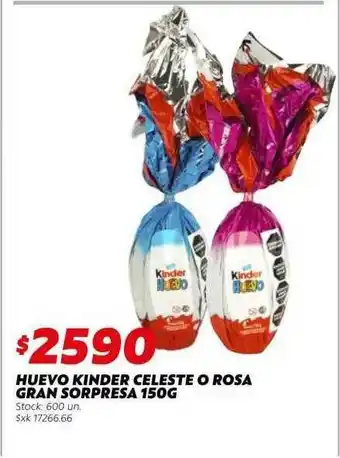 Ferniplast Huevo kinder celeste o rosa gran sorpresa oferta