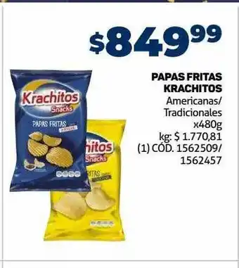 Makro Papas fritas krachitos oferta