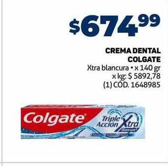 Makro Crema dental colgate oferta