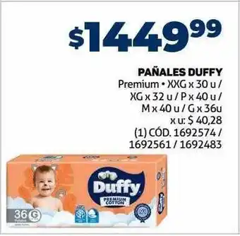 Makro Pañales duffy oferta