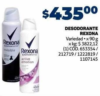 Makro Desodorante rexona oferta