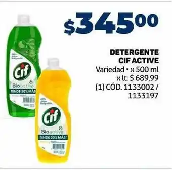 Makro Detergente cif active oferta