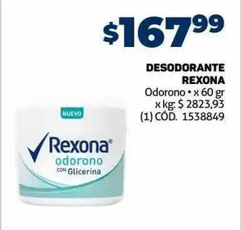 Makro Desodorante rexona oferta