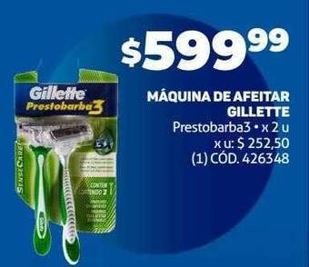 Makro Máquina de afeitar gillette oferta