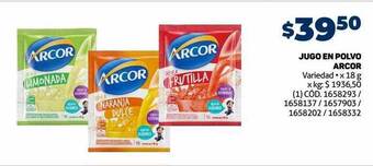 Makro Jugo en polvo arcor oferta
