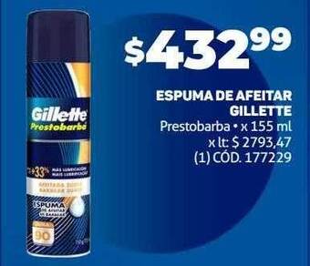 Makro Espuma de afeitar gillette oferta