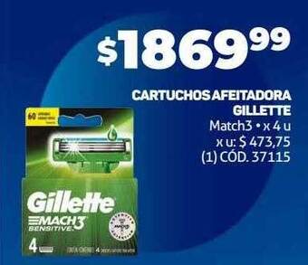 Makro Cartuchos afeitadora gillette oferta