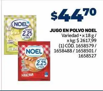 Makro Jugo en polvo noel oferta