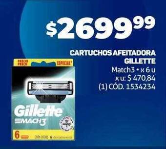 Makro Cartuchos afeitadora gillette oferta