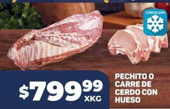 Makro Pechito o carre de cerdo con hueso oferta