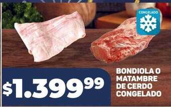 Makro Bondiola o matambre de cerdo congelado oferta