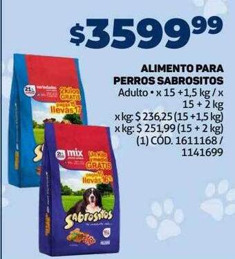 Makro Alimento para perros sabrositos oferta
