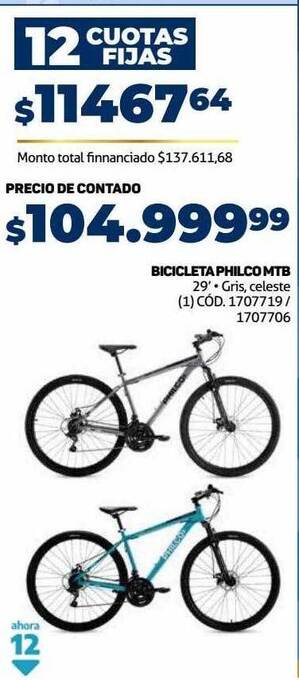 Makro Bicicleta philco mtb oferta