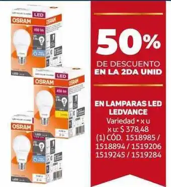Makro Lamparas led ledvance oferta
