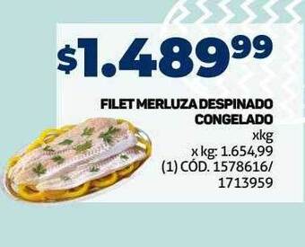 Makro Filet merluza despinado congelado oferta