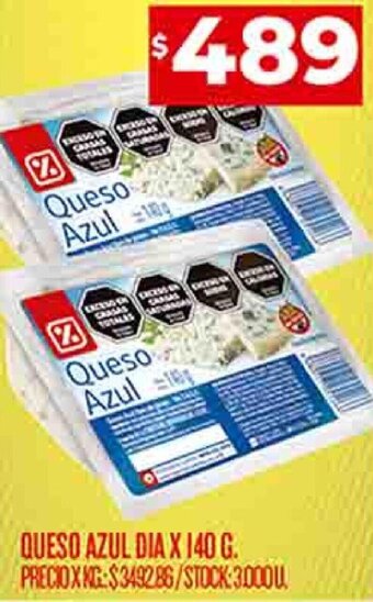 Supermercados DIA Queso Azul Dia 140g oferta