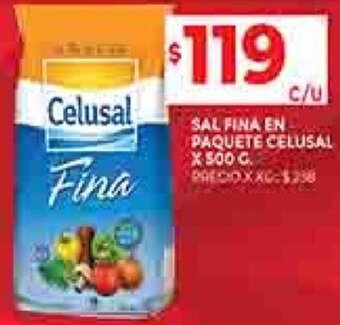 Supermercados DIA Sal FIna En Paquete Celusal 500g oferta