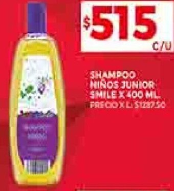 Supermercados DIA Shampoo Niños Junior Smile 400ml oferta