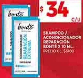 Supermercados DIA Shampoo/Acondicionador Reparación Bonté 10ml oferta