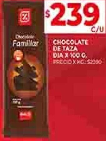 Supermercados DIA Chocolate de Taza Dia 100g oferta