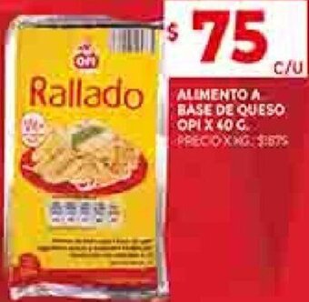 Supermercados DIA Alimento A Base de Queso OPI 40g oferta