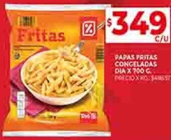 Supermercados DIA Papas Fritas Congeladas Dia 700g oferta