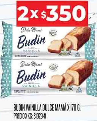 Supermercados DIA Budin Vainilla Dulce Mamá 2x170g oferta