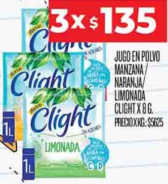 Supermercados DIA Jugo en Polvo Manzana/Naranja/Limonada Clight 3x8g oferta