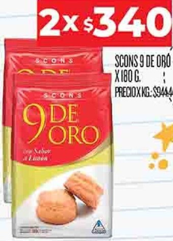 Supermercados DIA Scons 9 de Oro 2x180g oferta