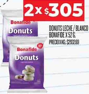 Supermercados DIA Donuts Leche/Blanco Bonafide 2x52g oferta
