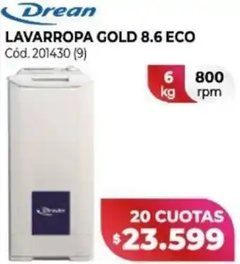 Naldo Lombardi Drean Lavarropa Gold 8,6 Eco 6kg oferta