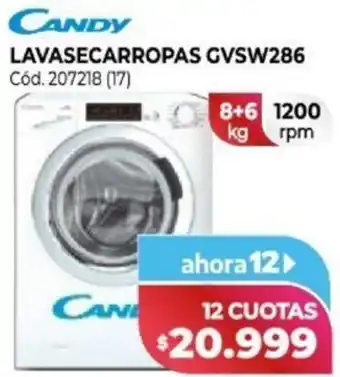 Naldo Lombardi Candy Lavasecarropas GVSW286 8+6kg oferta