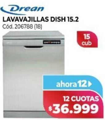 Naldo Lombardi Drean Lavavajillas Dish 15,2 oferta
