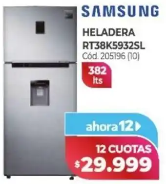 Naldo Lombardi Samsung Heladera RT38K5932SL 382L oferta