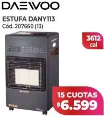 Naldo Lombardi Daewoo Estufa Dany113 3612cal oferta