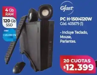 Naldo Lombardi Gfast PC H-150I4120W oferta