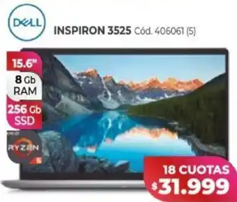 Naldo Lombardi Dell Inspiron 3525 15,6" oferta