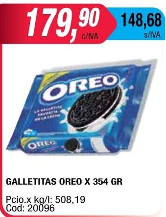 Maxiconsumo Oreo Galletitas x 354gr oferta