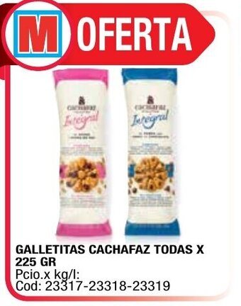Maxiconsumo Galletitas Cachafaz Todas x 225gr oferta