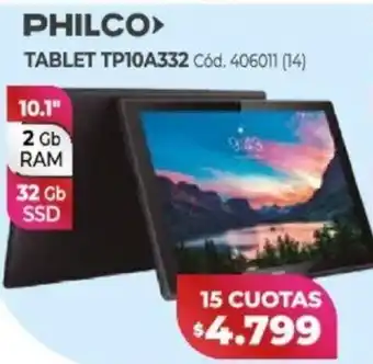 Naldo Lombardi Philco Tablet TP10A332 10,1" oferta