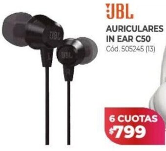 Naldo Lombardi JBL Auriculares In Ear C50 oferta